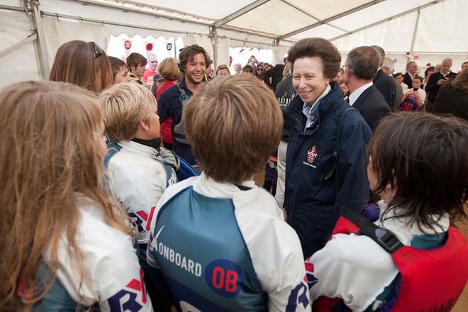 HRH Princess Royal meeting the young sailors at the RYA Onboard festival 2011 - Isle of Wight OnBoard Festival 2011 © RYA http://www.rya.org.uk